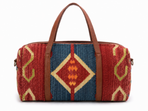 Southwestern Geometric Woven Weekender Travel Bag