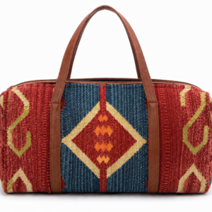 Southwestern Geometric Woven Weekender Travel Bag