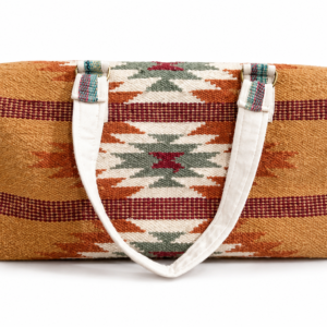 Rust Tribal Geometric Weekender Duffel Travel Tote Bag