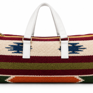 Southwestern Sherpa Stripe Weekender Duffel Travel Bag