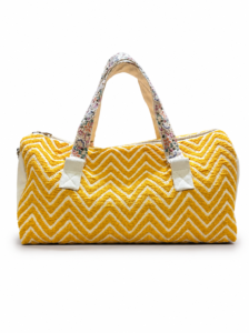 Sunlit Chevron Pattern Weekender Duffel Travel Bag