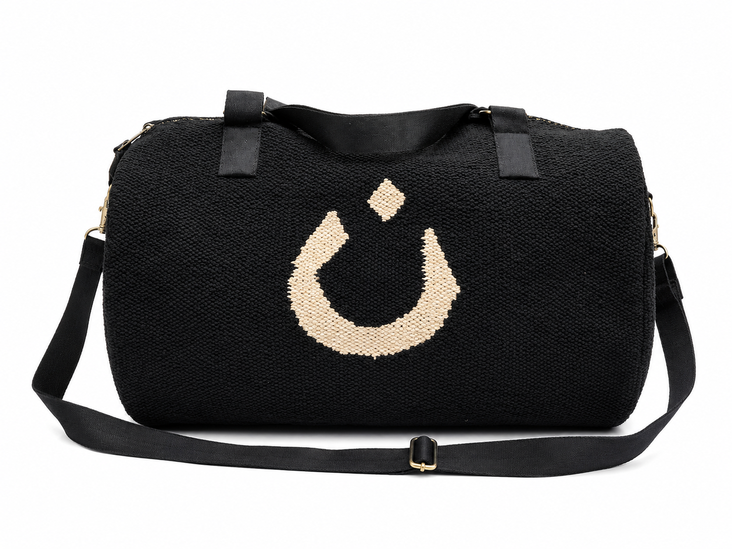 Midnight Nun Symbol Travel Duffel Bag with Shoulder Strap
